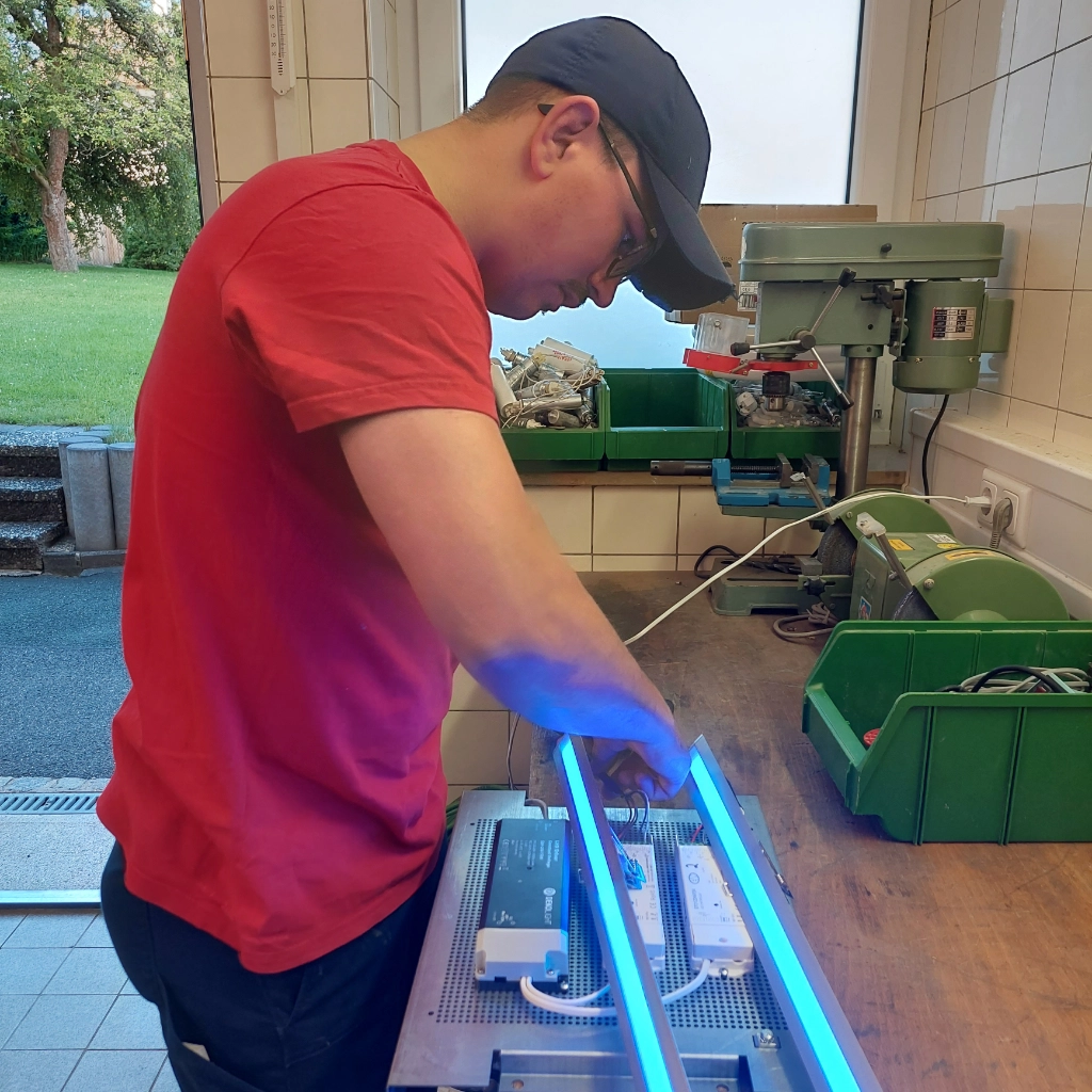 Verkabelung Lichtleiste