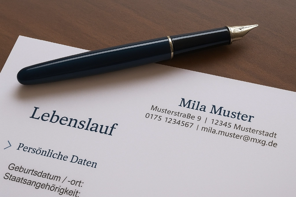 Lebenslauf Bild Muster