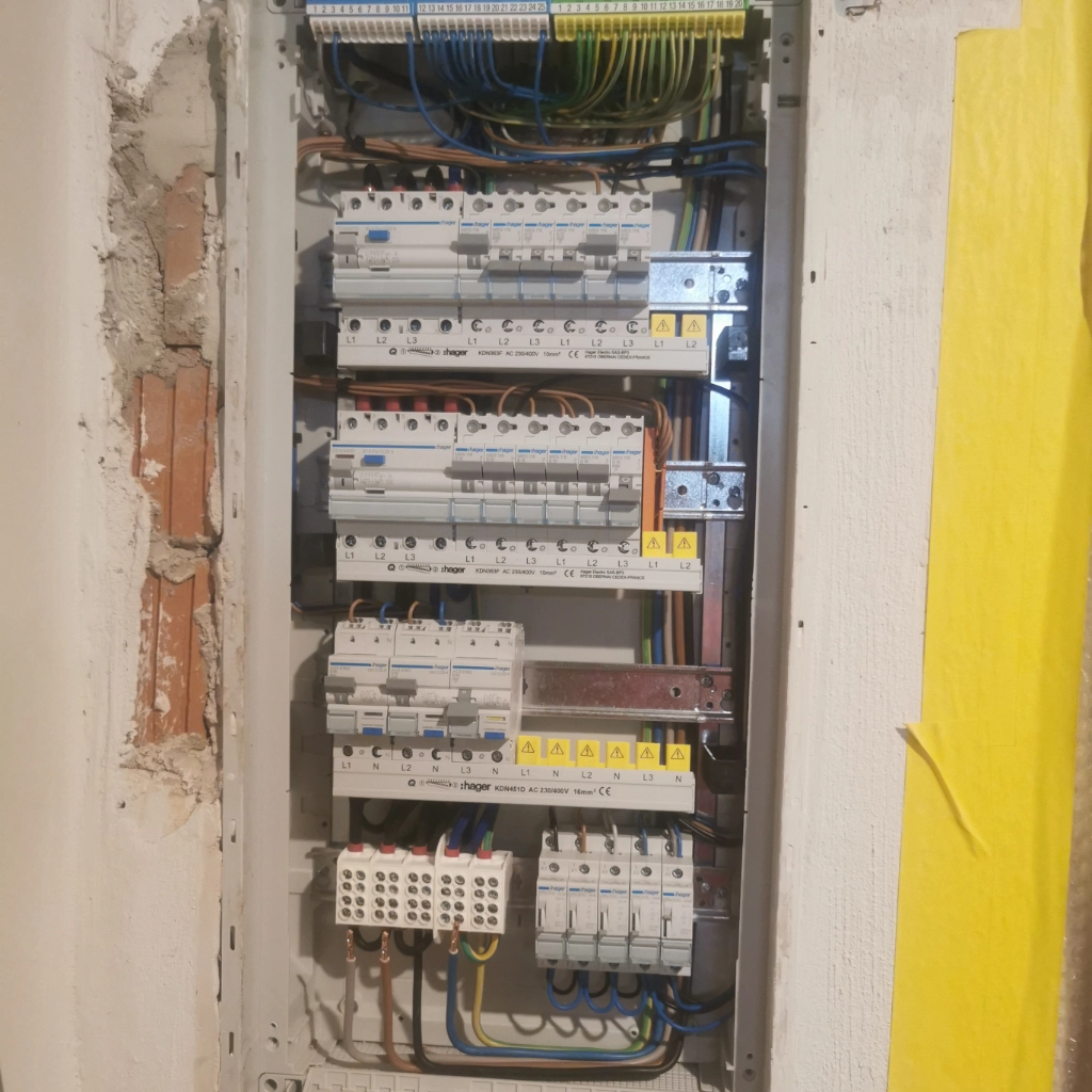 Neu verbauter Sicherungskasten Wohnhaus