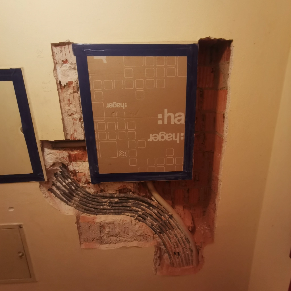 Neu verbauter Sicherungskasten